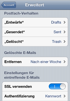 Iphone mail account löschen ios 12